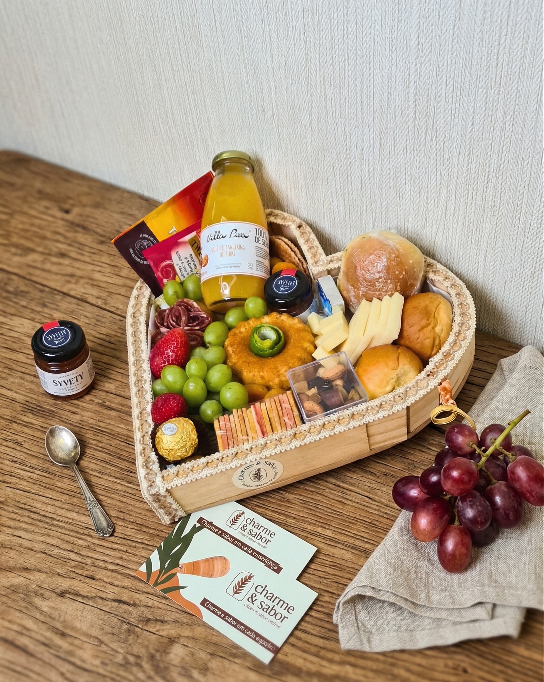 Cesta premium Charme e Sabor