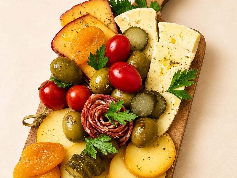 Mini Tábua Encanto com queijos nobres e salame artesanal